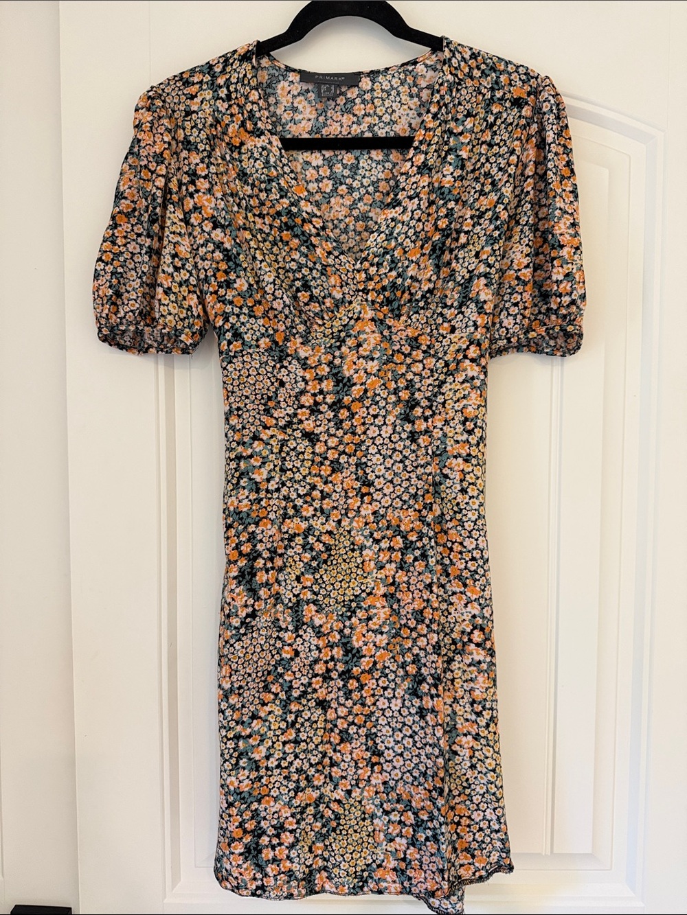 Primark Floral V-Neck Dress with tie in back